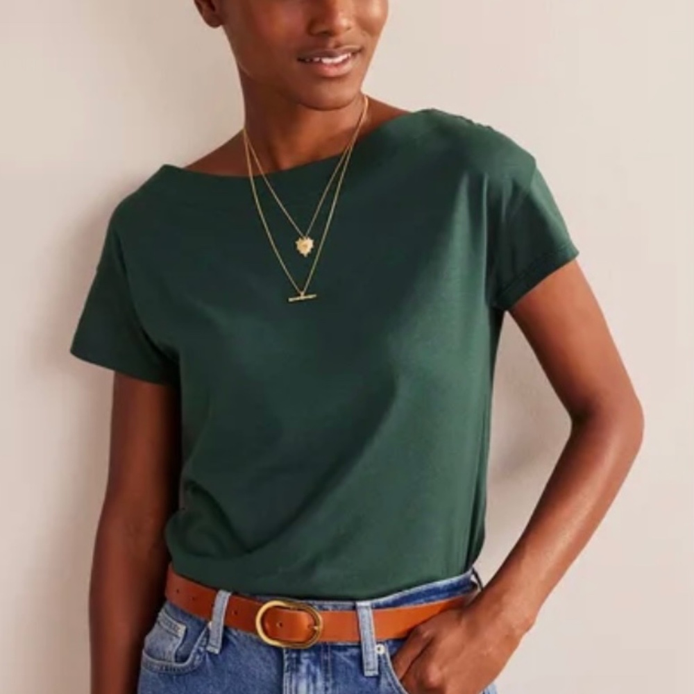 Boden Super Soft Boatneck Tee